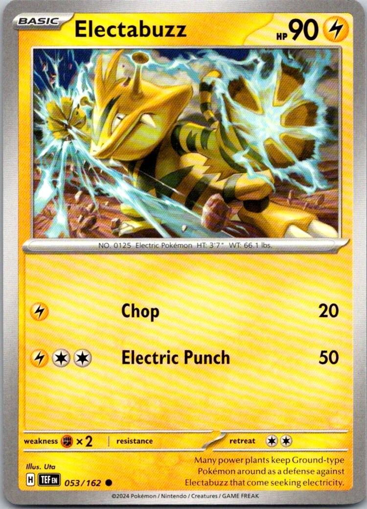 Electabuzz 53/162 Pokemon SV:Temporal Forces