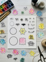 Stempel Set 14X14 Cm – Silikon Scrapbooking Orgamende Clear Stamps
