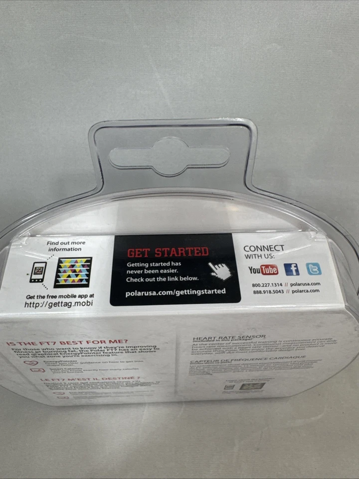 Reloj de fitness Polar FT7 sellado/computadora de entrenamiento/monitor de velocidad de TRH banda púrpura Foto 3 de 4