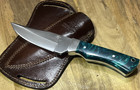 970 Blade Works Stainless Steel Clip Point Fixed Blade Resin Handle Sheath — photo 1