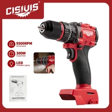 CISIVIS Cordless Brushless Drill Driver for Milwaukee M18 Battery - 45N.m Torque
