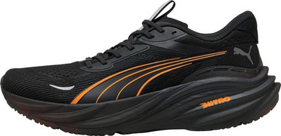 Puma Magnify Nitro 3 Mens Running Shoes Black Cushioned Comfort Sports Trainers