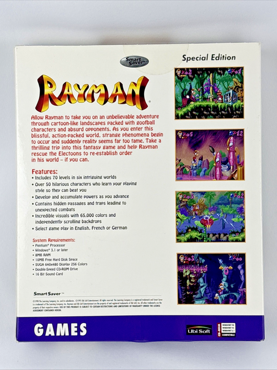 Rayman (PC, 1995) for sale online | eBay