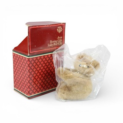 Vintage Avon Bearing Gifts Teddy Bear Clip In Original Box