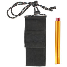Ultralight Folding Chopsticks Set Aluminum Alloy Ebony Wood for Camping Hiking