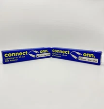 Connector Onn Lightning to 3.5mm AUX Adapter Audio For Apple 2Pack MFi-Certified