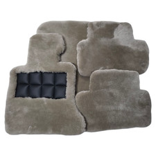 Geuine Tan Sheepskin Floor Mat Rolls Royce Wraith Dawn Cullinan Ghost Phantom