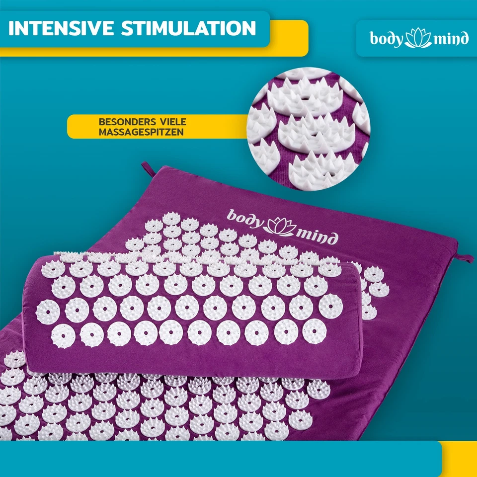 Akupressurmatte Nagelmatte - Massagematte Akupressur - Akupunktur Massage Matte - Bild 3 von 4