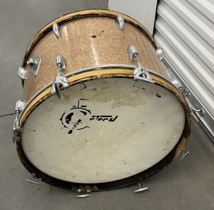 Rare Gretsch Vintage 1962 Bass Drum Be bop Champagne sparkle Collectible
