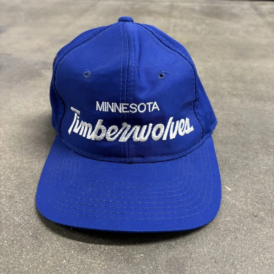 Gorra vintage de los Minnesota Timberwolves de los años 90 especialidades deportivas con guión OSFA Foto 2 de 4