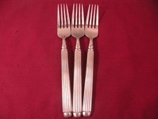 Set Of 3 Dinner forks HAMPTON Silversmiths MO...