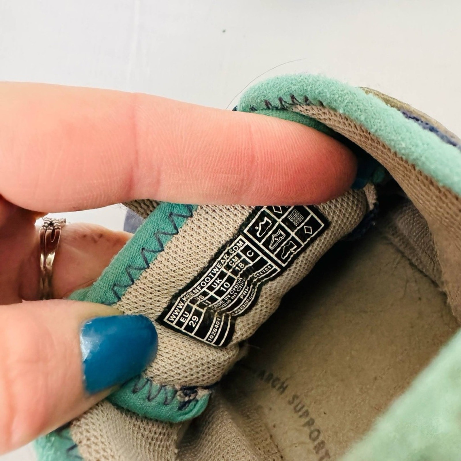 Scarpe Keen Knotch Tracer bambino blu e verde ragazzo taglia 11