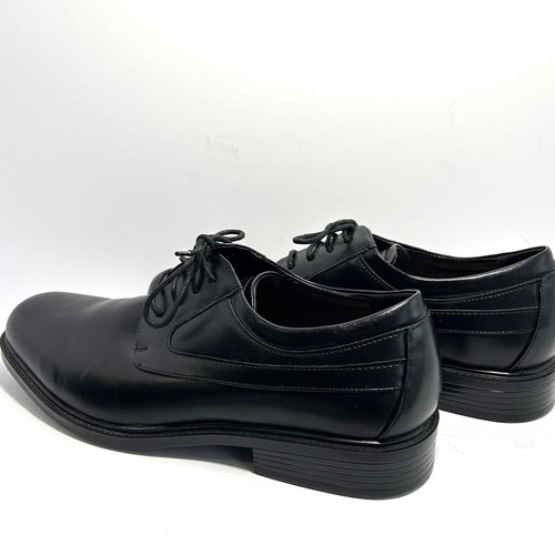 Croft and Barrow men's black Ortholite comfort lace up dress shoes size 10. - Picture 6 of 7