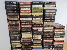 Huge 8 Track Tape Lot Of 95 Untested - Mostly Classic Rock KISS, Santana, ELO