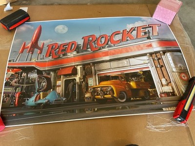 Fallout Red Rocket Day Lithograph Bethesda Numbered 280/500 24x36 2020