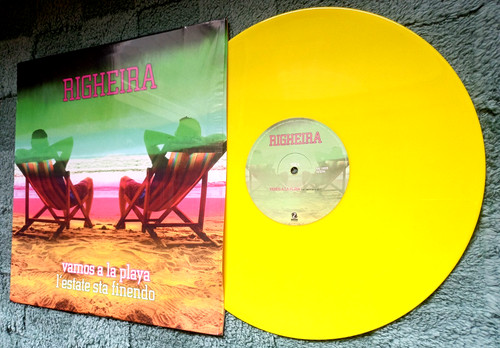 RIGHEIRA Vamos A La Playa / L'Estate Sta Finendo LP GIALLO Vinile Yellow SPECIAL prezzo ebay