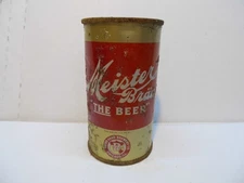 MEISTER BRAU O/I IRTP FLAT TOP BEER CAN~PETER HAND, CHICAGO, ILL #6