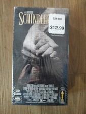 Schindlers List VHS 1994 2 Tapes Factory Sealed 1993 Best Picture Oscar NIP NIB