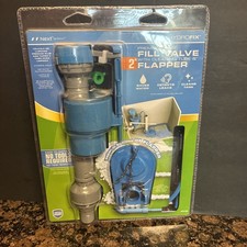 Danco HydroFix HFX120 Anti-Siphon Toilet Tank Fill Valve Cleaning Tube Flapper