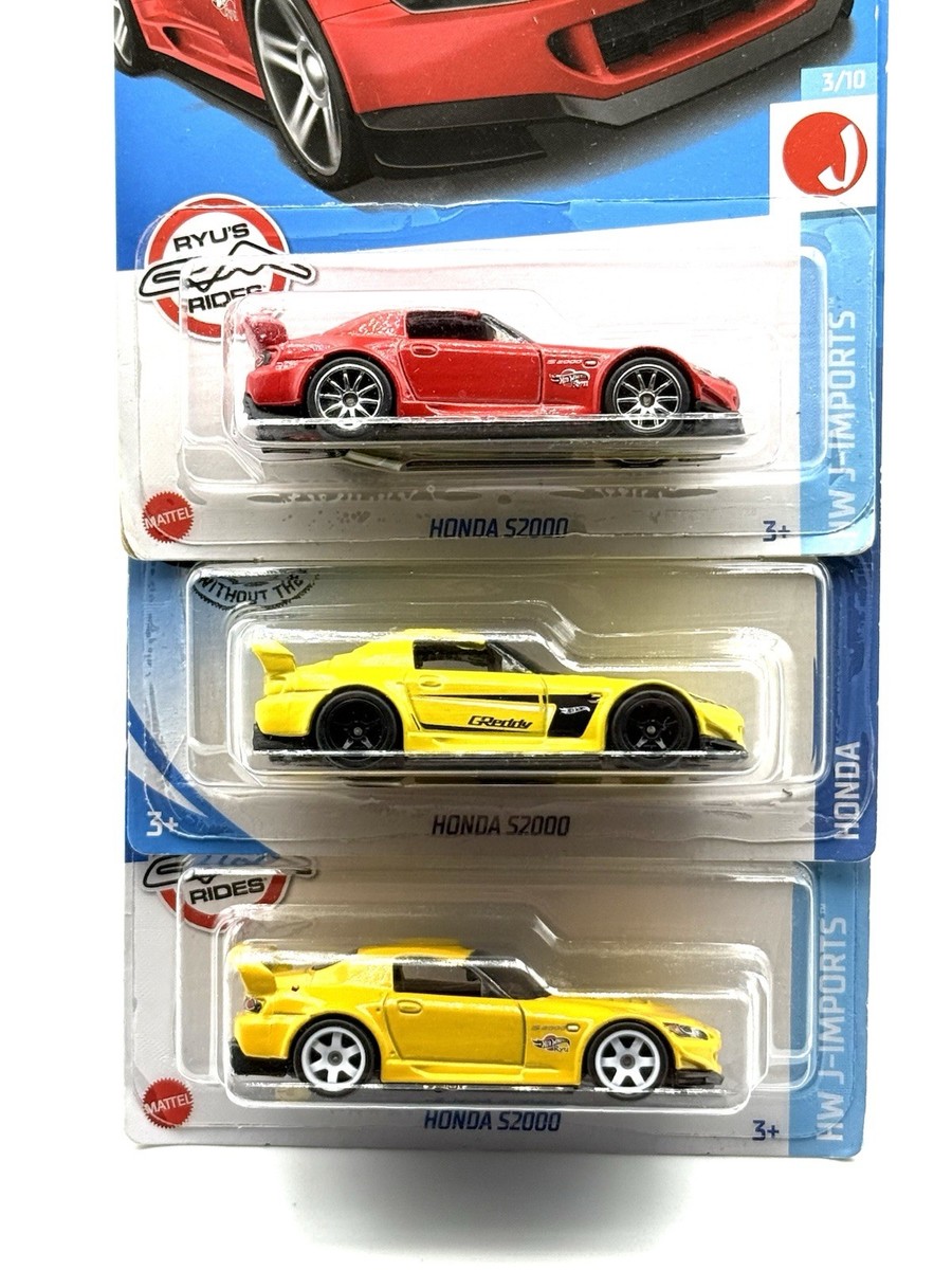 Hot Wheels Honda S2000 118/250 Red/Yellow SUPER CUSTOM WHEEL SWAP