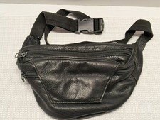 Leather Fanny Pack/ Belt Bag Adjustable Quick Clip Vintage