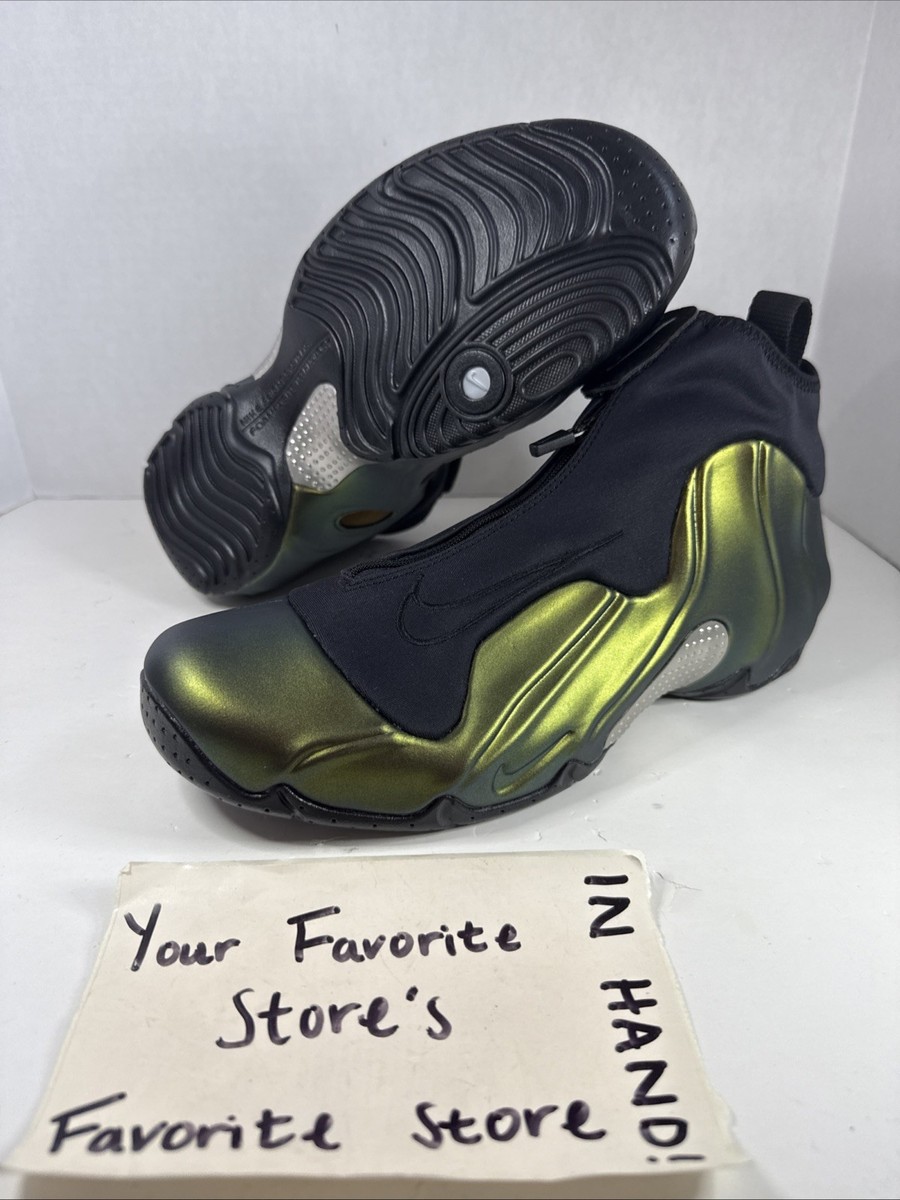 Nike Air Flightposite Metallic Gold 2024 Green Goblin FV5582-700 Men's Size 
