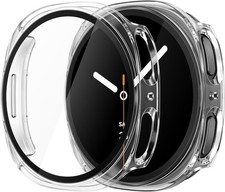 For Samsung Galaxy Watch Series 8 7 6 5 4 Full Glass Screen Protector Case Cover