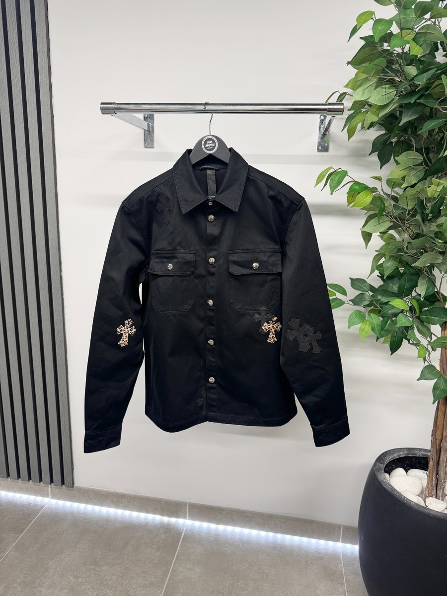 Chrome Hearts Work Dog Leopard Patches Jacket Black RRP £10000