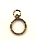 Vintage Sterling Silver Ring Circle Pendant Modernist Brutalist Minimalist
