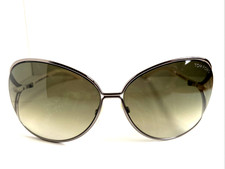 Authentic Tom Ford TF 158 10P Clemence 66mm Gold Oversized Women's Sunglasses