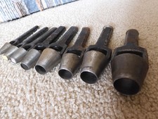 VINTAGE C.S. OSBORNE 8 PIECE ROUND HOLE PUNCH SET