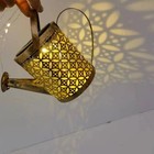 1 Pack Solar Watering Can with Lights Outdoor Hanging Waterproof Garden Decor