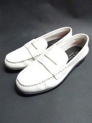 Women's $328 Rag & Bone Carter Loafers Shoes White Leather  Sz 37.5 US 7.5