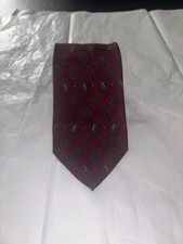 Paul Simon Men's Silk Paisley Necktie Hand Printed in Italy Made in USA