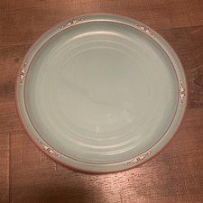 Set Of 6 Noritake Stoneware 8674 Boulder Ridge 10.5" Plate Turquoise Tan Japan