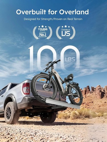 Universal Fit Hitch Bike Rack - 100 lbs Capacity with Integrated ...