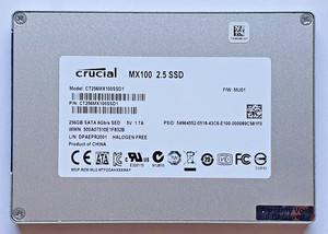 256 GB SATA III Crucial MX100 CT256MX100SSD1 2D-NAND MLC SSD 2.5" Festplatte