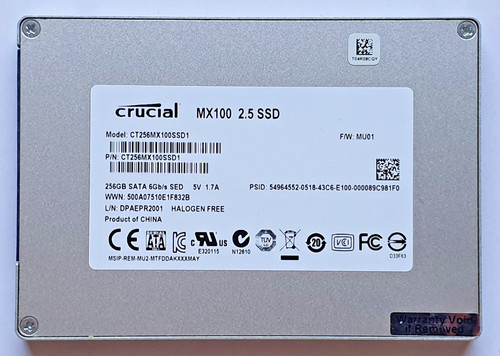 256 GB SATA III Crucial MX100 CT256MX100SSD1 2D-NAND MLC SSD 2.5" Festplatte