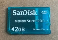 Sony PlayStation Portable 2Gb Memory Stick Pro Duo Sandisk PSP 1000 2000 3000