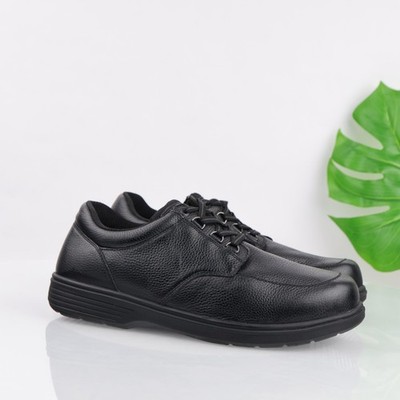 Orthofeet Mens Avery Island Sneakers Size 13 4E EXTRA WIDE Black Leather Shoes