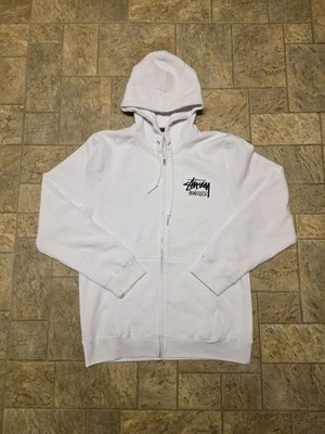 Stussy ''Honolulu Chapter-White'' Full-Zip Hoodie (Size Large) **NWOT** Archive