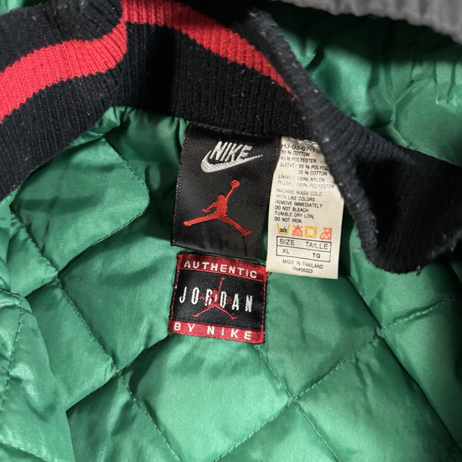 Vintage 90s Nike Air Jordan Jacket Dream It Do It Rare Zip Up Quilted Puffer XL image 5