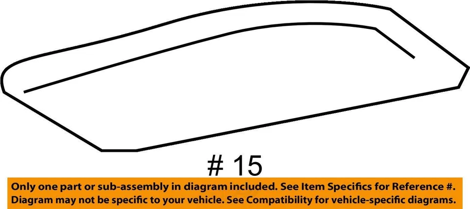SE ADAPTA A CHEVROLET IMPALA 2006-2008 REVESTIMIENTO F/FLR CNSL RR CUP HL 15867982 - NUEVO OEM Foto 3 de 3