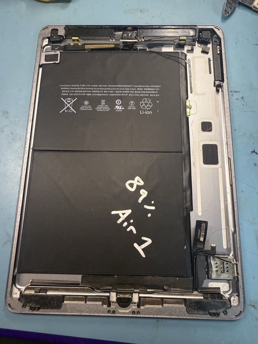 iPad Air 1 A1475 - Back Housing Replacement OEM Apple - Space Gray
