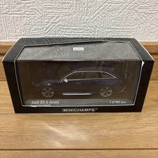 MINICHAMPS Audi RS6 Avant 2019 1/43 Blue Metallic Diecast Model Car