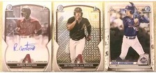 Ruben Santana, Deyvison De Los Santos, Pete Crow-Armstrong 1st Bowman Chrome Lot