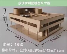 1:75 1:50 3D Wooden DIY Model Building Kits Villa Assembly Kits Set Toys Gifts