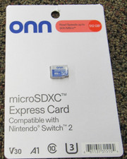 Onn 512 GB Micro SD Express Card Nintendo for Switch 2