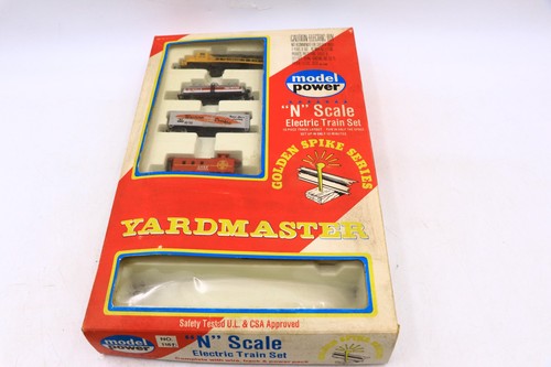 Juego de tren eléctrico modelo Power Yardmaster escala N espiga dorada #1181 vintage | Condition: Used