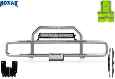 Front Grille Deer Guard Steel Compatible with Mack Granite GU713 Set-Back 2004+